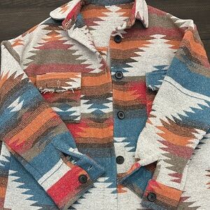 Multicolor Patterned Jacket